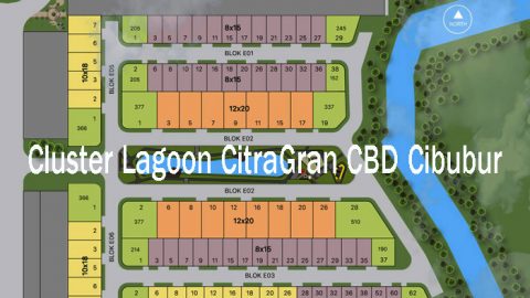 Denah Stok Unit Cluster Lagoon Residence CitraGran CBD Cibubur